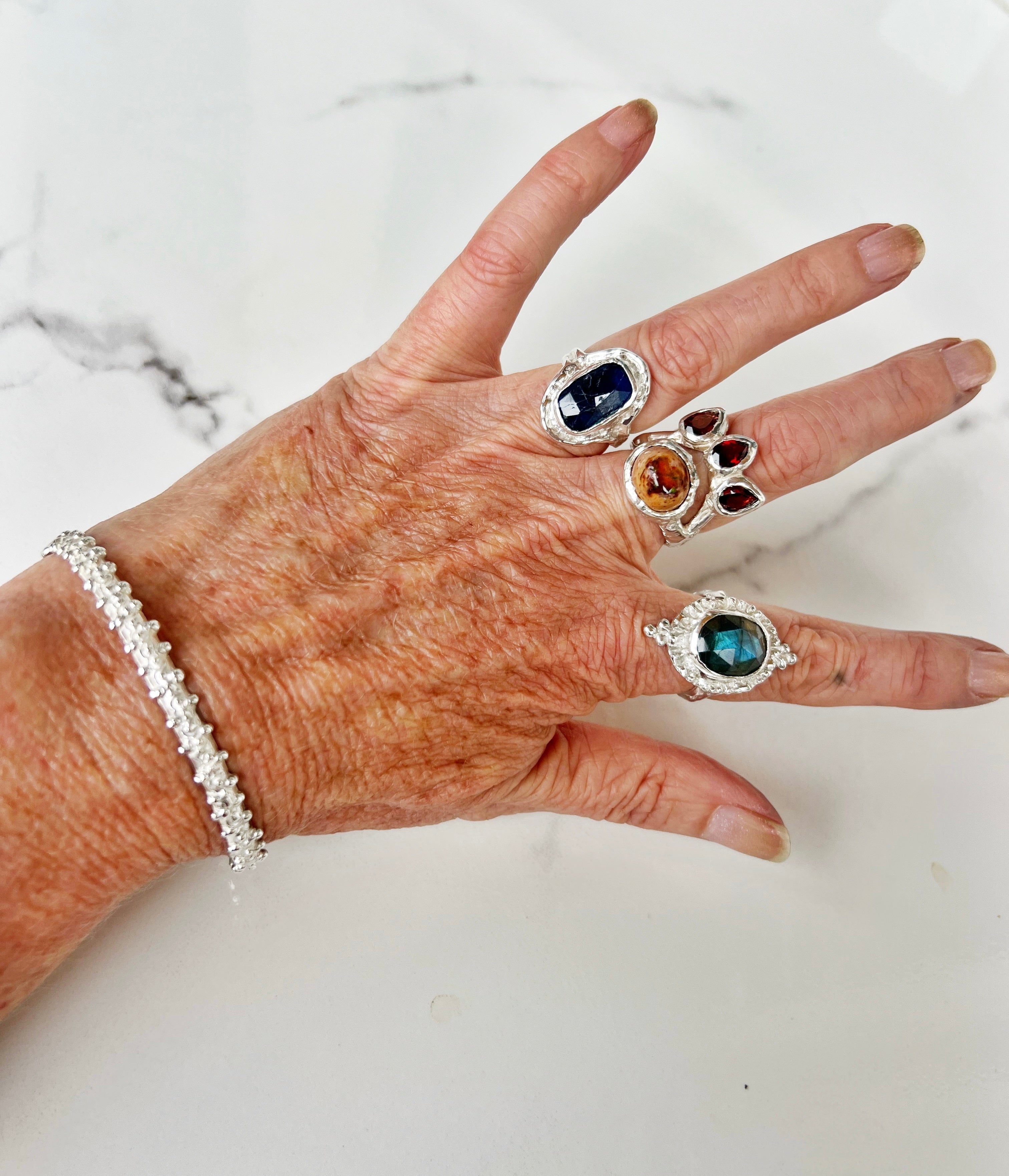 Pebble Bangle Bracelet